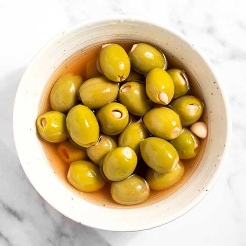 Garlic Stuffed Greek Olives