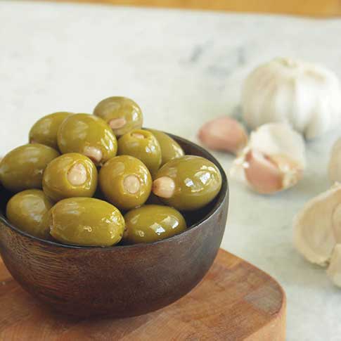 Garlic Stuffed Greek Olives