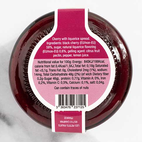 French Black Cherry Fruit Spread for Sheep's Milk & Mountain Cheeses