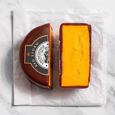 Red Storm Welsh Truckle Cheese - Red Leicester