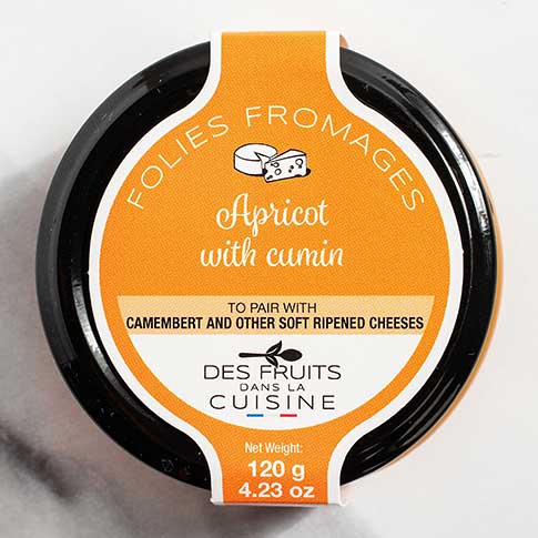 French Apricot & Cumin Spread for Camembert & Brie Cheeses