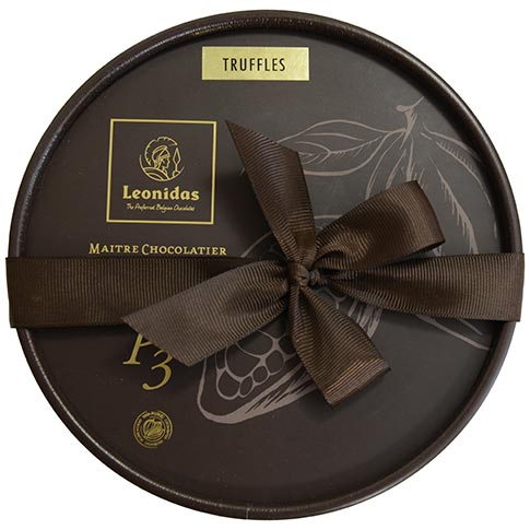 Leonidas Assorted Truffles Round Hat Gift Box