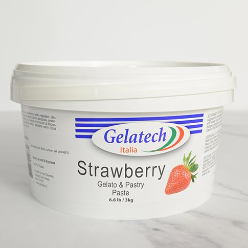 Strawberry Gelato and Pastry Paste