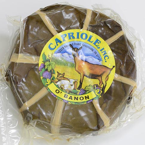 Capriole O'Banon Chesnut Leaf Goat Cheese | Gourmet Food World