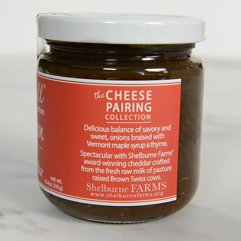 Maple Onion Jam for Shelburne Farms Cheddar