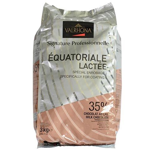 Valrhona Milk Chocolate Pistoles - 35%, Equatoriale Lactee