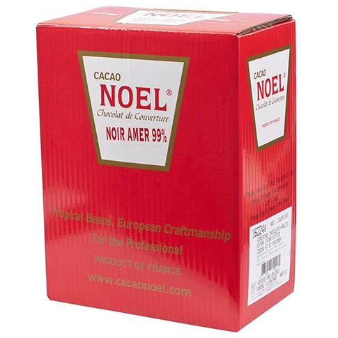 Noel Dark Chocolate Pistoles - Unsweetened 97.5%, Liquor