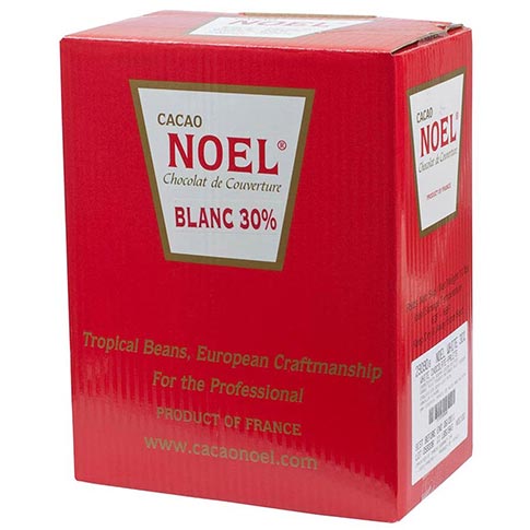 Noel White Chocolate Pistoles - 30%, Blanc