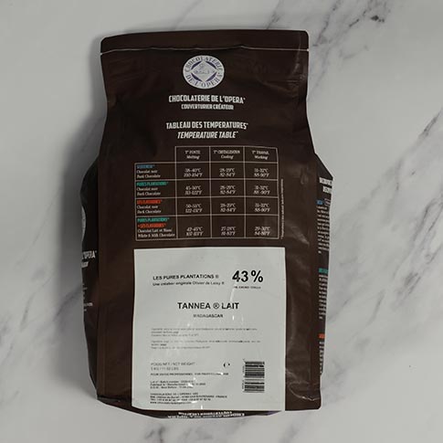 Chocolaterie De L'Opera Milk Chocolate Chips - 43%, Tannea Lait