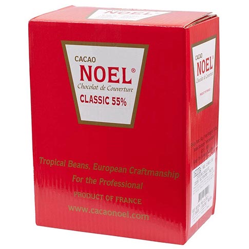 Noel Dark Chocolate Pistoles - Semisweet 55%, Classique