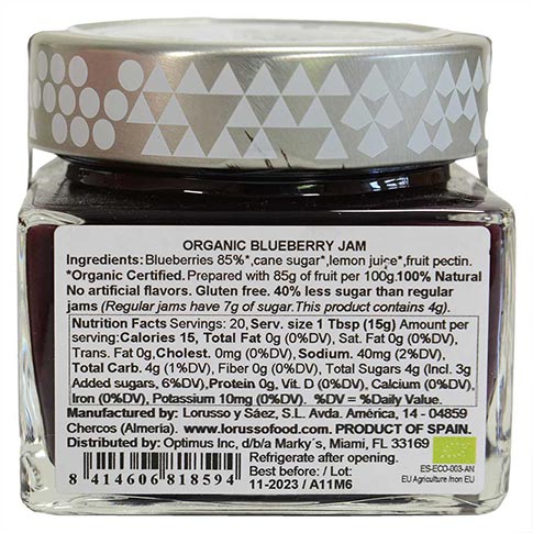 Blueberry Jam, Organic