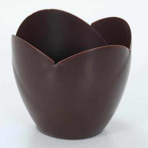 Dark Chocolate Tulip Cup - 3 Inch