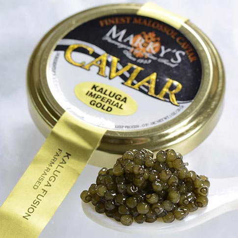 Kaluga Fusion Imperial Gold Caviar - Malossol, Farm Raised