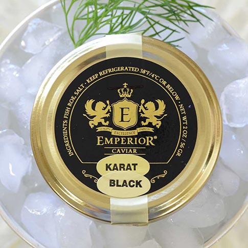 Emperior Osetra Karat Russian Caviar - Black