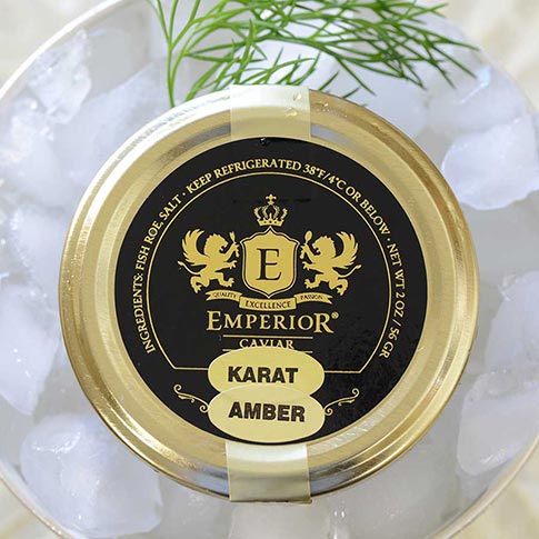 Emperior Osetra Karat Russian Caviar Amber