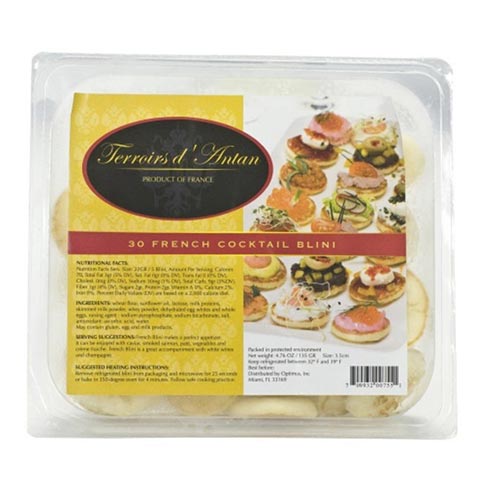 French Cocktail Blinis - 30 count