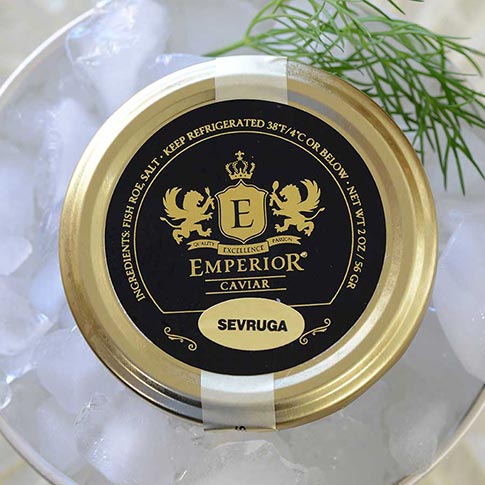 Emperior Sevruga Caviar - Malossol, Farm Raised