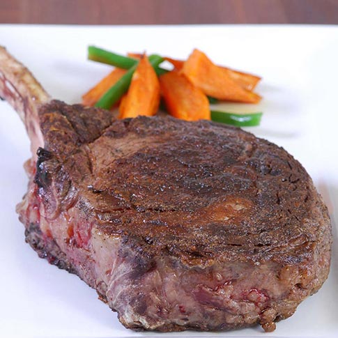 Wagyu Rib Eye Tomahawk Steaks, MS3