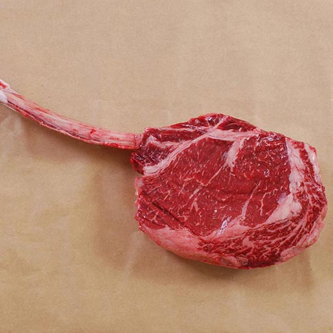 Wagyu Rib Eye Tomahawk Steaks, MS3