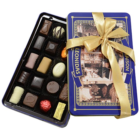 Leonidas Chocolates Vintage Tin 20 Piece Gift Box