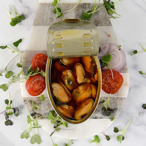 Spanish Mussels in Olive Oil and Vinegar
