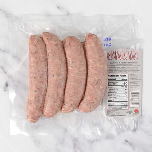Caraway and Kolsch Bratwurst