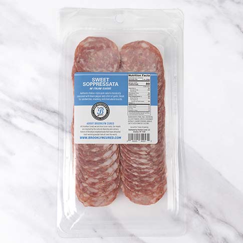 Sweet Soppressata - Uncured Pork Salami, Sliced
