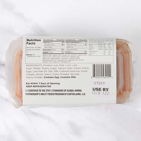 Chicken and Pork Liver Mousse with Sherry Pate