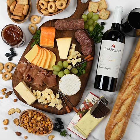 Chappellet Reds Gourmet Cheese and Charcuterie Set