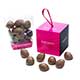 Chocolate covered Marshmallow Pine Cone Bites in Ornament gift Box