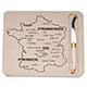 Map of France Cheese Board with Knife