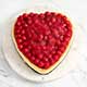 Heart-Shaped Cherry Cheesecake