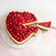 Heart-Shaped Cherry Cheesecake