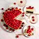 Heart-Shaped Cherry Cheesecake