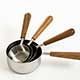 Teak & Stainless Measuring Cups