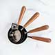 Teak & Gunpowder Black Measuring Cups