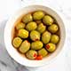 Sweet Pepper Stuffed Greek Olives