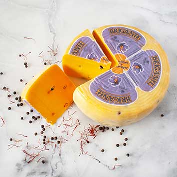 Brigante Sheep's Milk Cheese with Saffron & Black Pepper