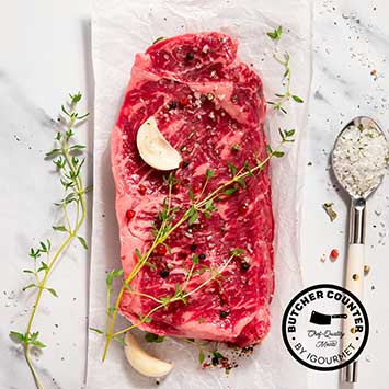 USDA Prime NY Strip Steaks, 4 Pcs (Fresh)