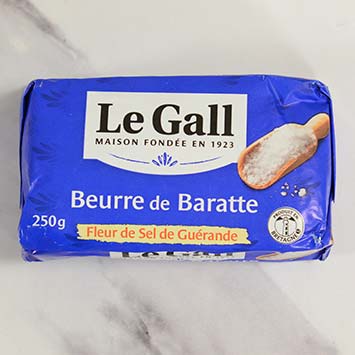 Le Gall Beurre de Baratte with Fleur de Sel from Guerande