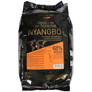 Valrhona Dark Chocolate Pistoles - 68% - Nyangbo (Ghana)