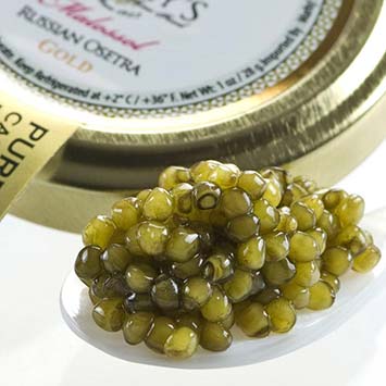 Osetra Gold Caviar - Malossol, Farm Raised