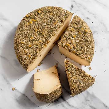 Pecorino Camomilla - Italian Sheep's Milk Cheese with Chamomile Flowers