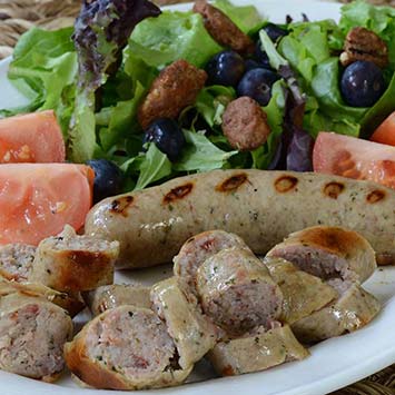 Pheasant Sausage with Cognac