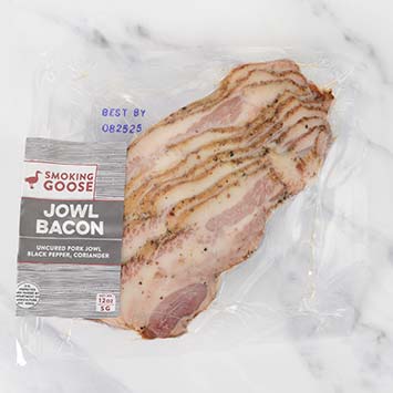 Pork Jowl Bacon, Sliced