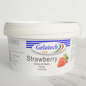 Strawberry Gelato and Pastry Paste