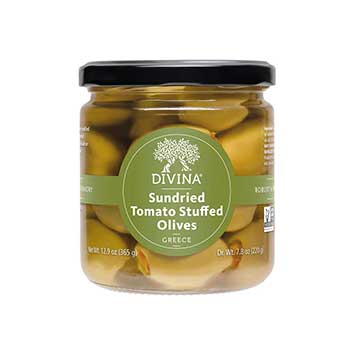 Sundried Tomato Stuffed Greek Olives