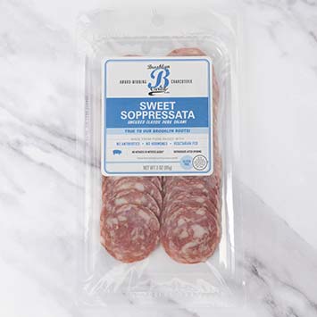 Sweet Soppressata - Uncured Pork Salami, Sliced