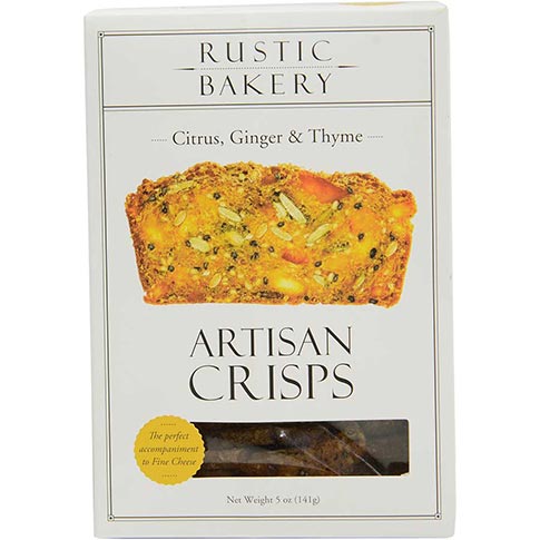 Artisan Crisps with Citrus, Ginger and Thyme