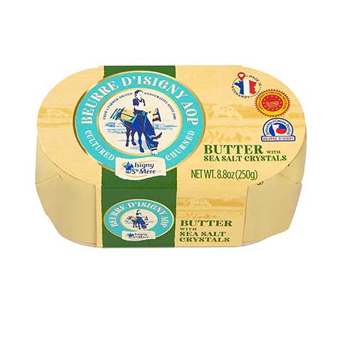 French Butter with Coarse Rock Salt